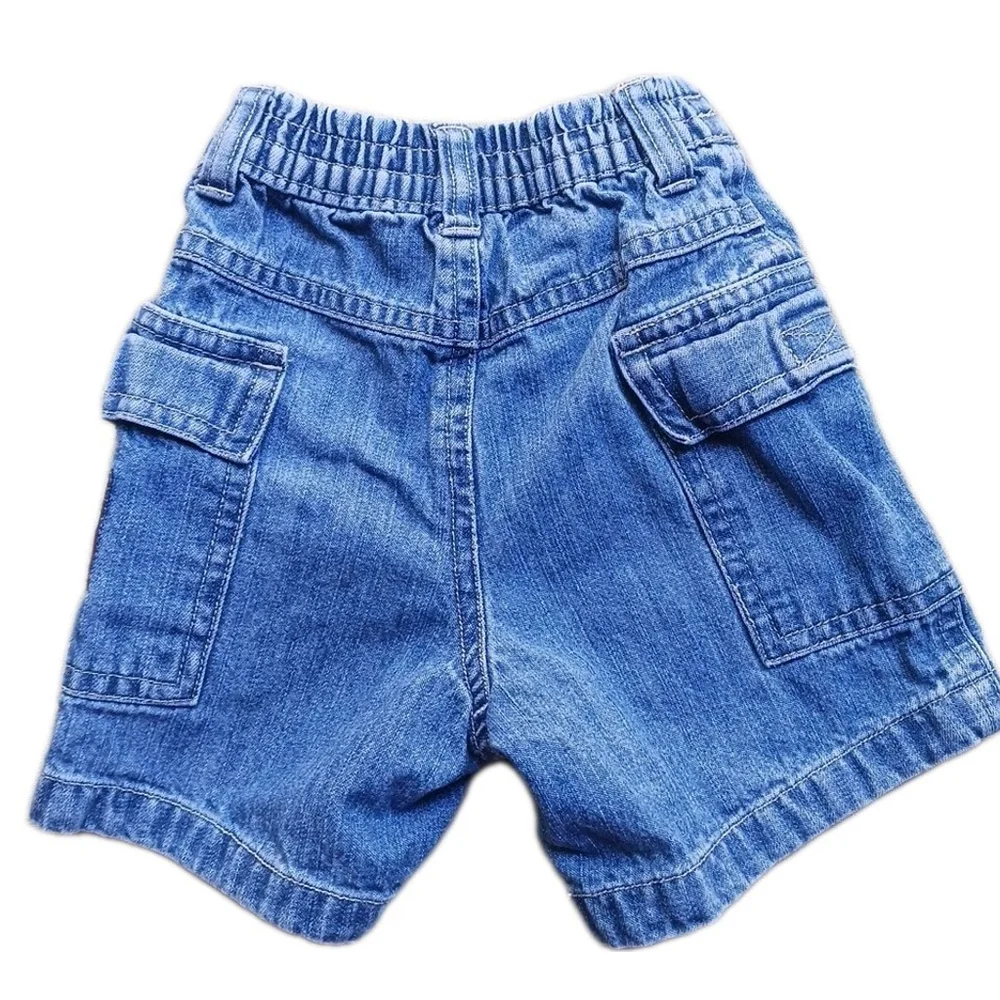 Carters Jean Shorts Baseball Baby Boy 6 Months